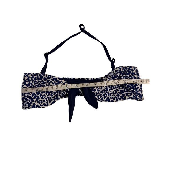 lemlem Halima Leopard Bandeau Bikini Top NWT small blogger fave NAVY - Picture 6 of 7